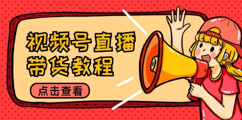 视频号直播带货教程：选品思路与话术拆解/掌握多种带货套路/提升直播效果-1
