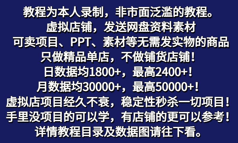 拼多多虚拟店铺项目，电脑挂机自动发货，单店日利润300+-2
