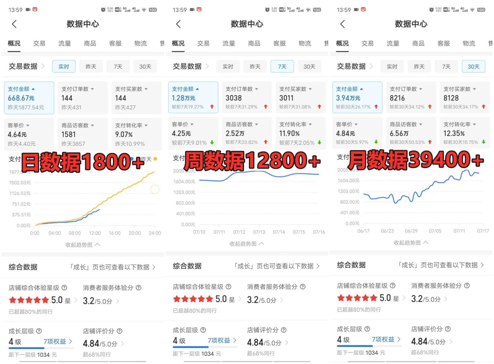 拼多多虚拟店铺项目，电脑挂机自动发货，单店日利润300+-3