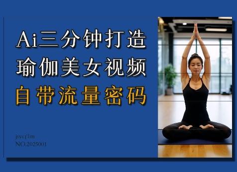 Ai3分钟打造瑜伽美女视频，自带流量密码-1