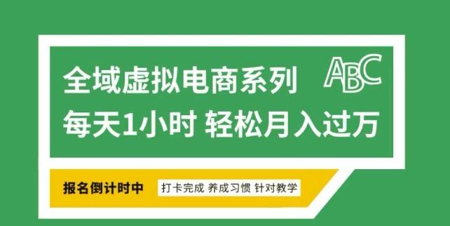 全域虚拟电商变现系列，通过平台出售虚拟电商产品从而获利-1