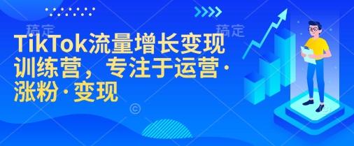 TikTok流量增长变现训练营，专注于运营·涨粉·变现-1