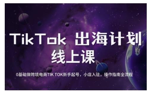 TikTok跨境电商新手起号与运营全攻略，0基础做跨境电商TIKTOK新手起号，小店入驻，操作指南全流程-1