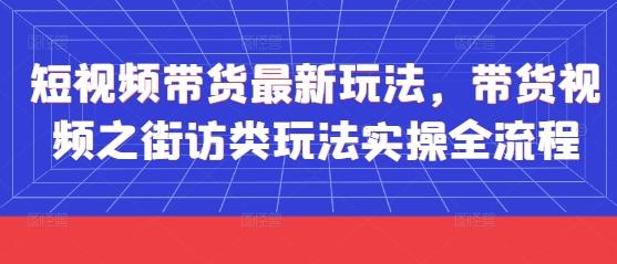 短视频带货最新玩法，带货视频之街访类玩法实操全流程
