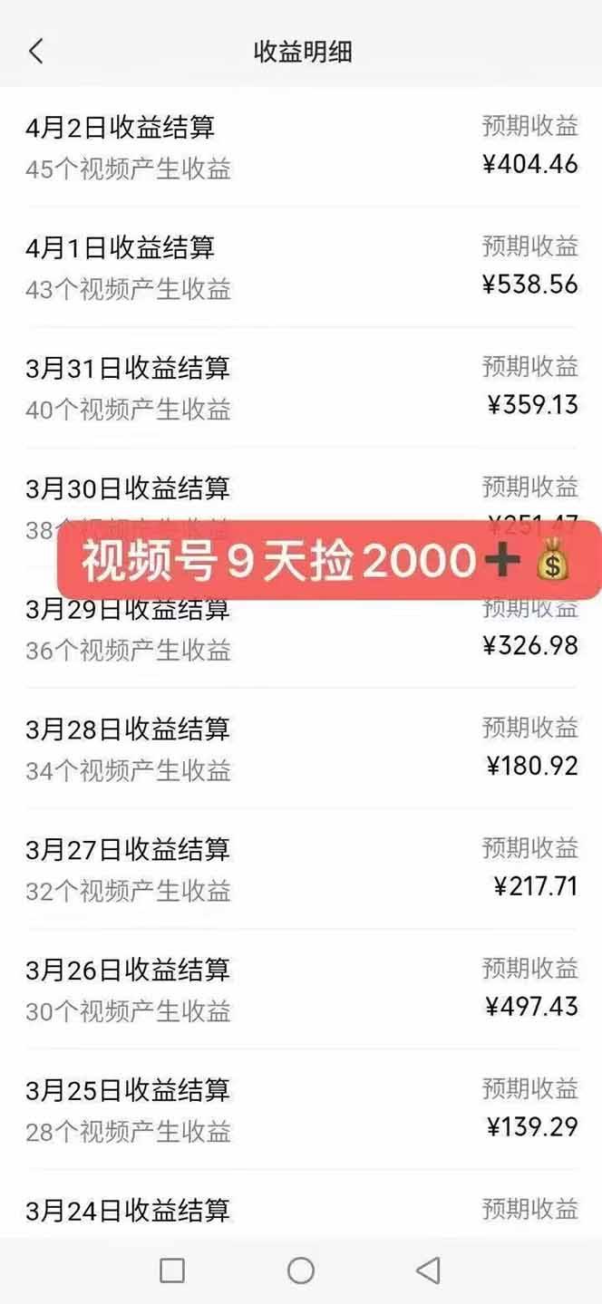 全新托管躺赚项目，微信视频号公众号托管代运营，每天五分钟，收益大几百-6