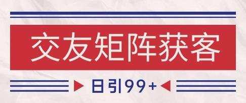 小红书某音交友赛道引流获客 自热矩阵日引200+