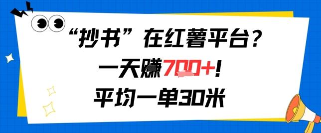 抄书在红薯平台？一天挣几张，平均一单30米，有手就行，新手小白不二之选！
