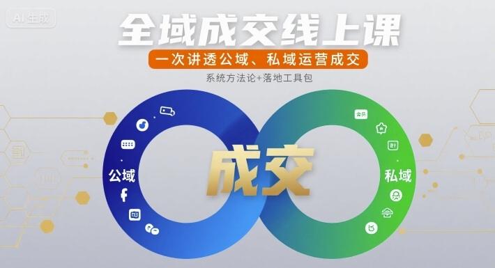 全域成交线上课，一次讲透公域、私域运营成交-1