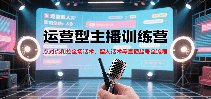 运营型主播训练营，点对点和拉全场话术，留人话术等直播起号全流程（更新8月）-1